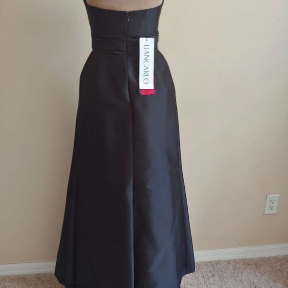 Black Liancarlo original evening gown style# 3145 - Picture 3 of 6
